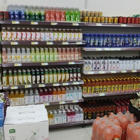 青島超市貨架安裝實景圖